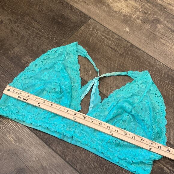 FOX & ROYAL. Plus Size Turquoise Lace Racerback Bralette XL - Picture 8 of 9